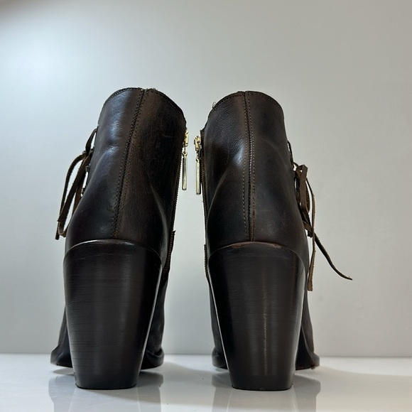 Redhawk Boot Co.Amy Leather Side Lace Ankle Boots 9 Cottagecore Prairie Western - Picture 6 of 16